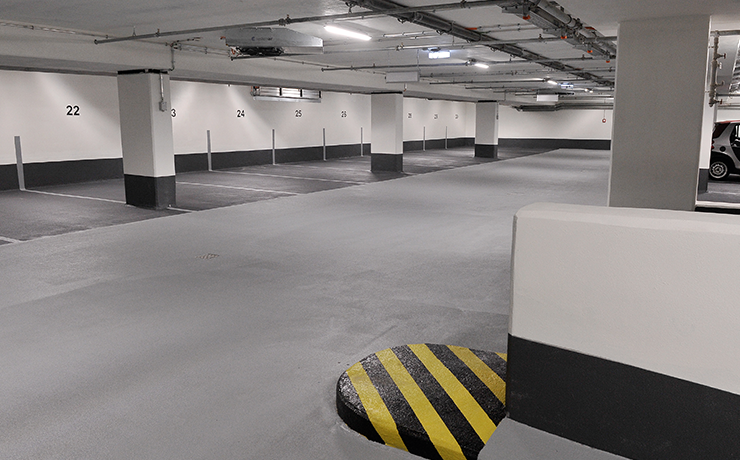 Frisch sanierte Anwohnergarage Zwingerstraße in der Heidelberger Altstadt
