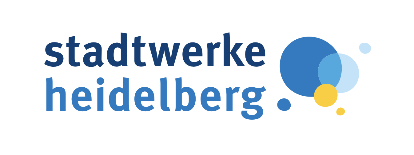Logo der Stadtwerke Heidelberg mit dem Schriftzug 'stadtwerke neben mehreren überlappenden Kreisen